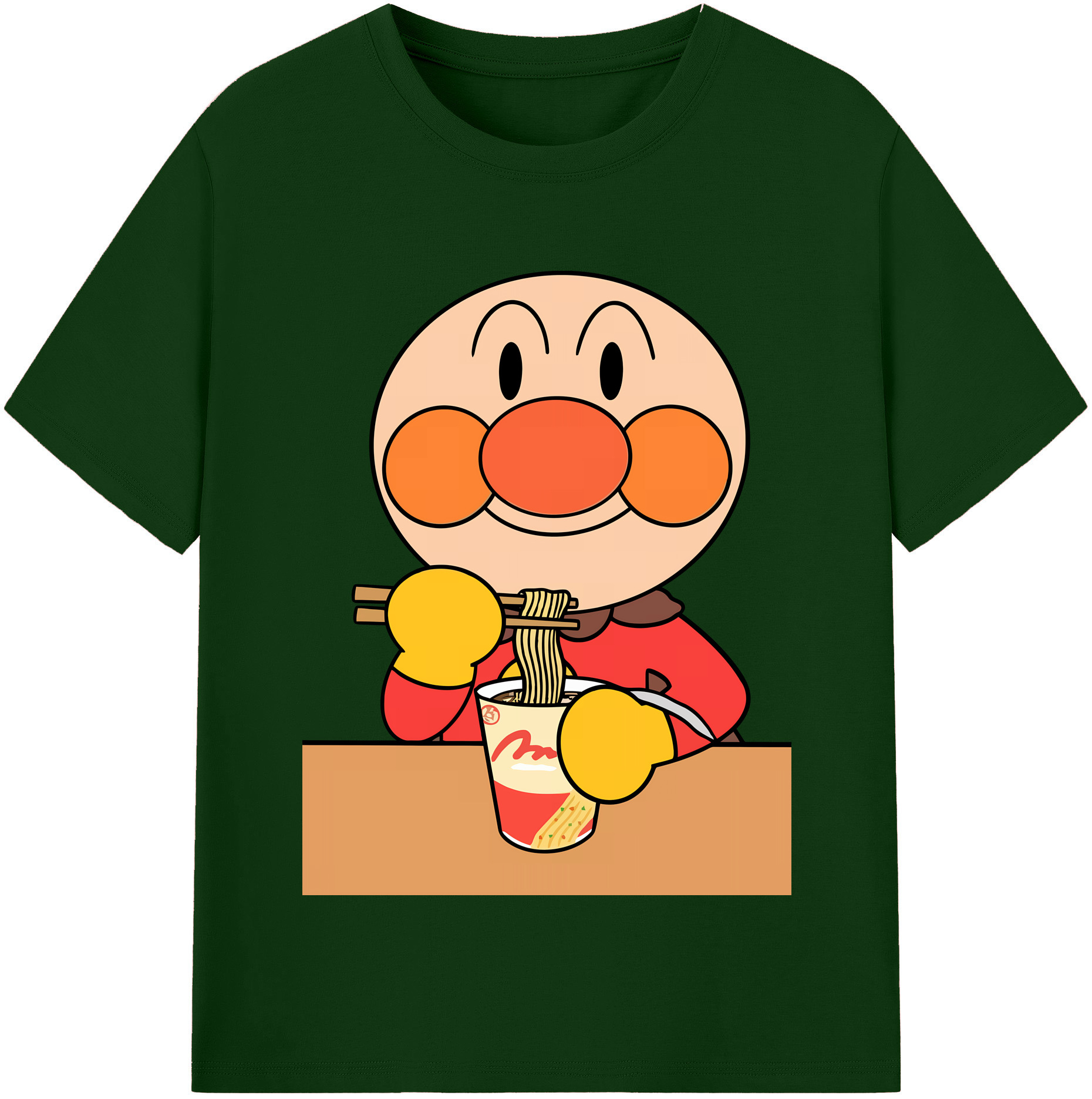 （画像用） アンパンマン Anpanman 綿100％半袖Tシャツ（フロントプリント）